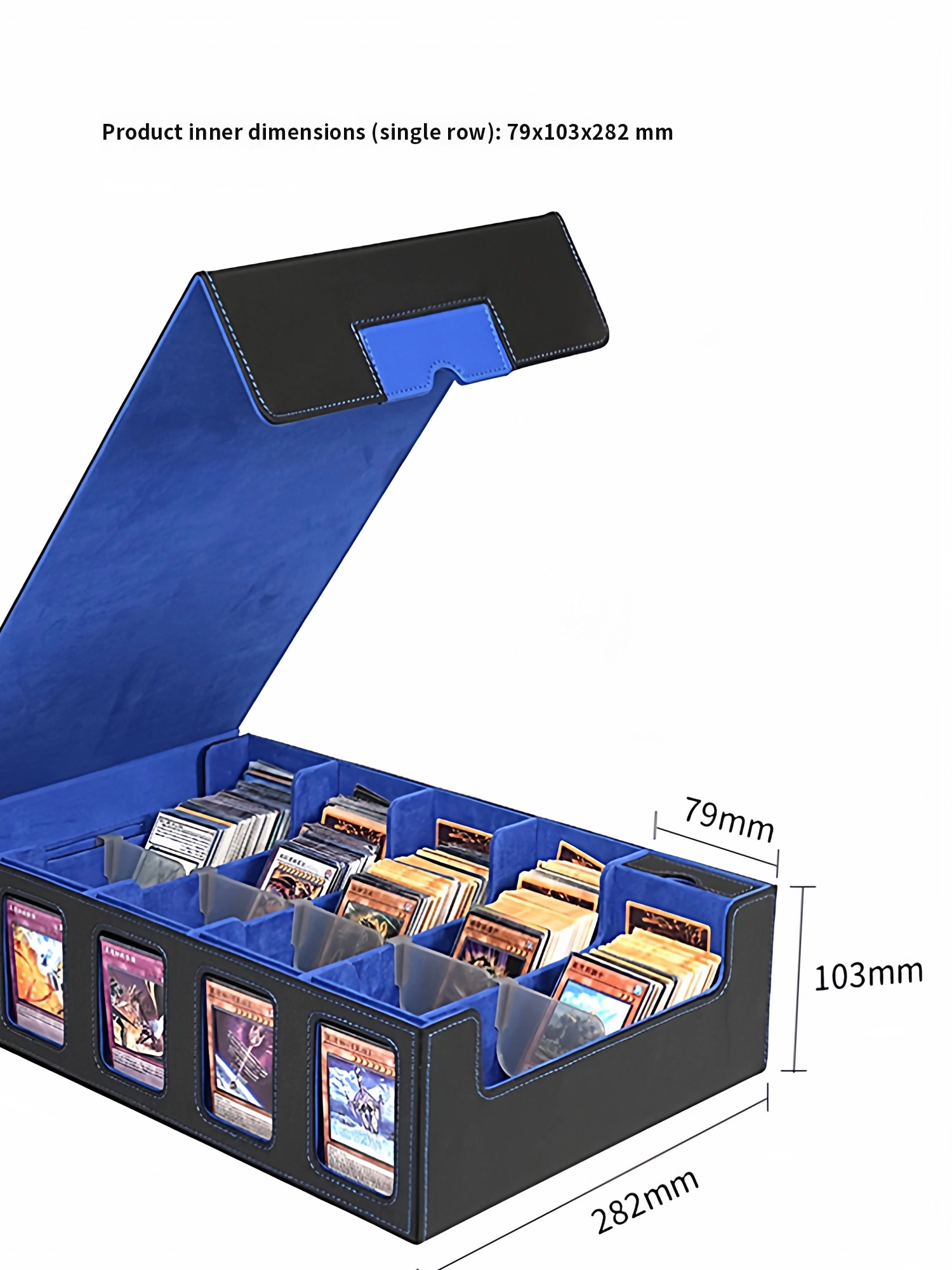 Storage - กล่องเก็บการ์ด TCG แบบหลายช่อง ทำจากหนัง PU พร้อมหน้าต่างมองเห็นภายใน