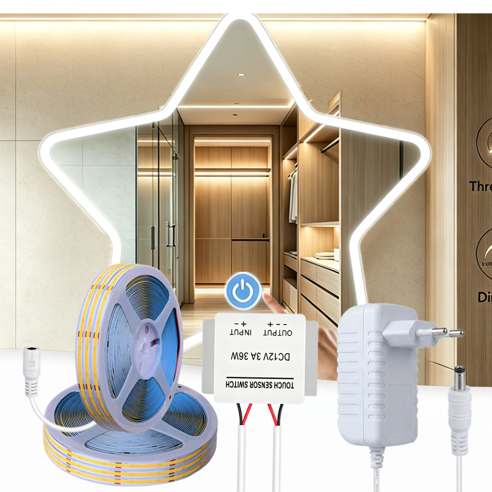 กระจกแต่งหน้าห้องน้ำแบบสัมผัสป - Dressing Table Vanity With Lighted Mirror บทวิจารณ์และราคา
