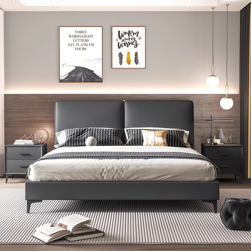 เฟอร์นิเจอร์ห้องนอนไม้หรูหราทั - King Size Bed Frame With Storage Drawers บทวิจารณ์และราคา