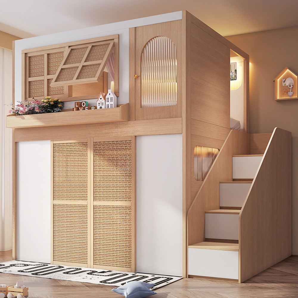 เตียงสองชั้นพร้อมพื้นที่ส่วนตั - Bunk Bed With Stairs And Slide บทวิจารณ์และราคา