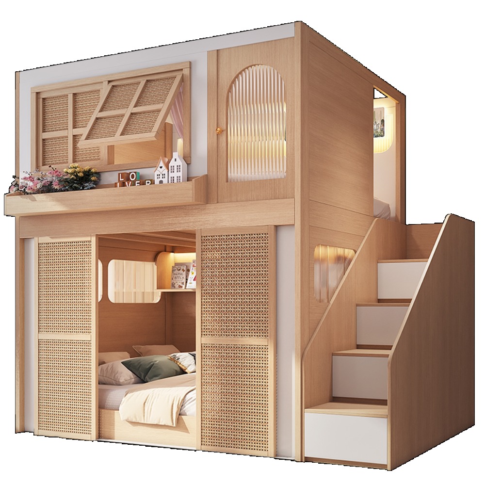 เตียงสองชั้นพร้อมพื้นที่ส่วนตั - Bunk Bed With Stairs And Slide บทวิจารณ์และราคา